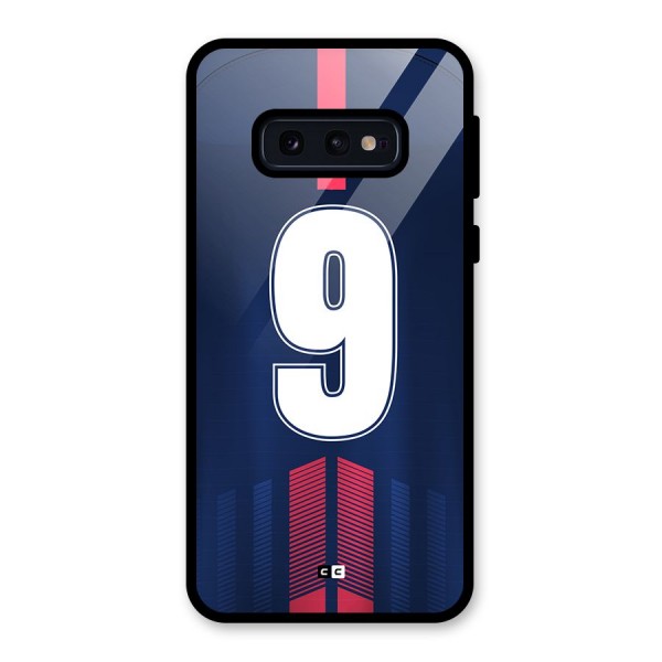 Jersy No 9 Glass Back Case for Galaxy S10e