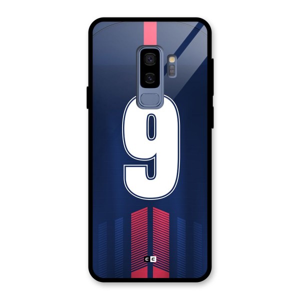 Jersy No 9 Glass Back Case for Galaxy S9 Plus