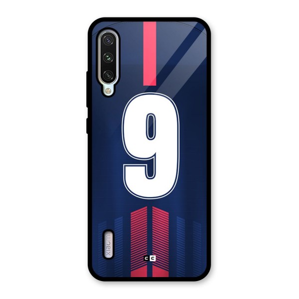 Jersy No 9 Glass Back Case for Mi A3