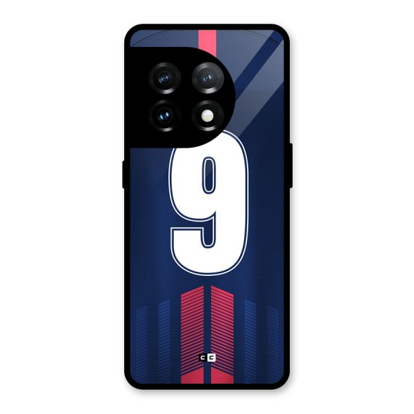 Jersy No 9 Glass Back Case for OnePlus 11