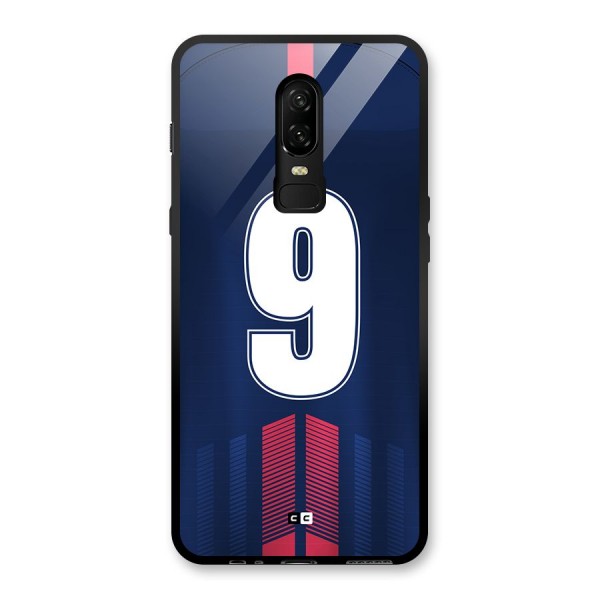 Jersy No 9 Glass Back Case for OnePlus 6
