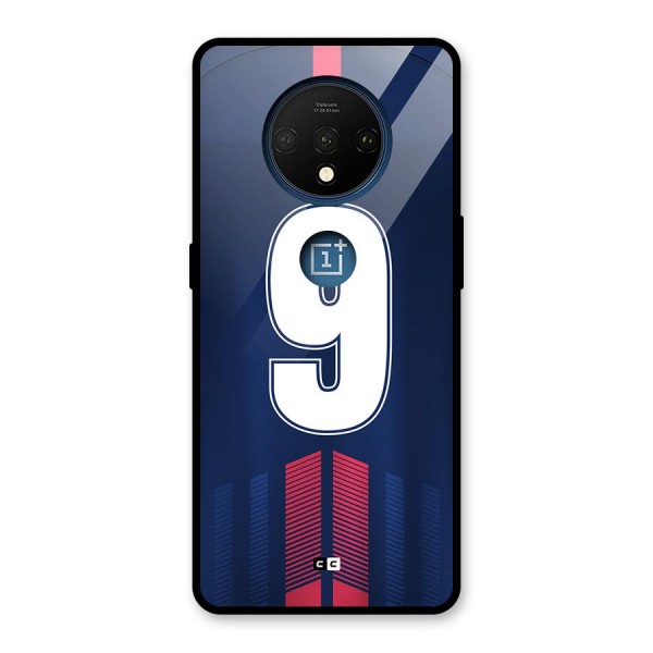 Jersy No 9 Glass Back Case for OnePlus 7T