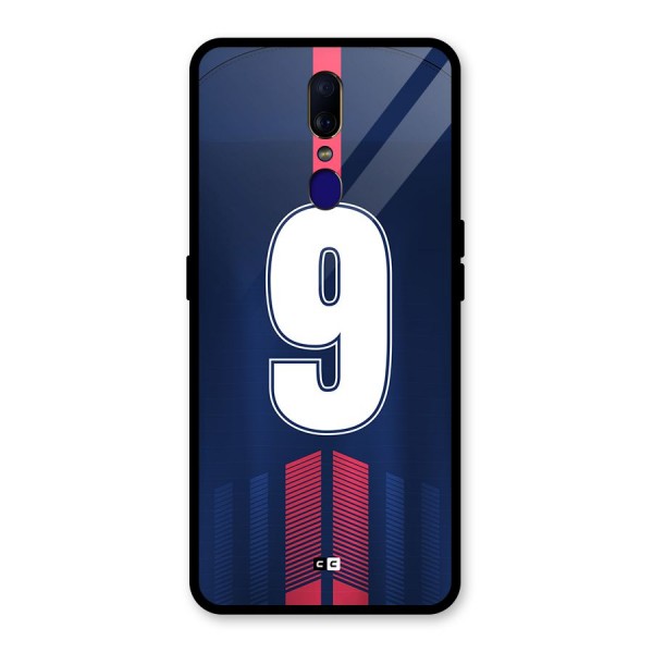 Jersy No 9 Glass Back Case for Oppo F11