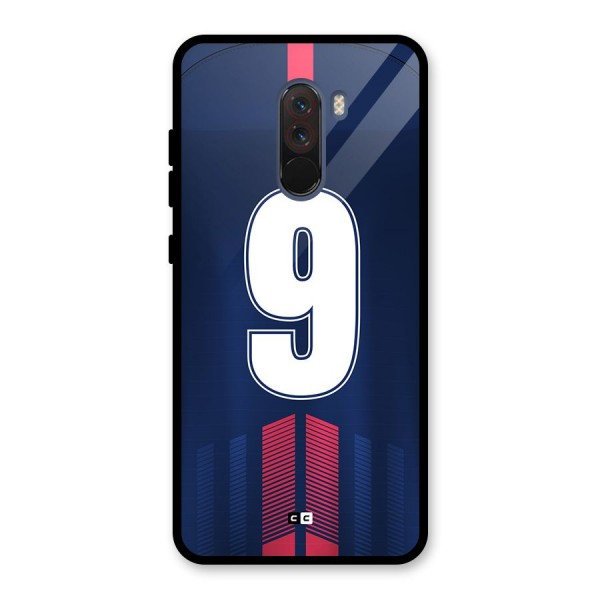 Jersy No 9 Glass Back Case for Poco F1