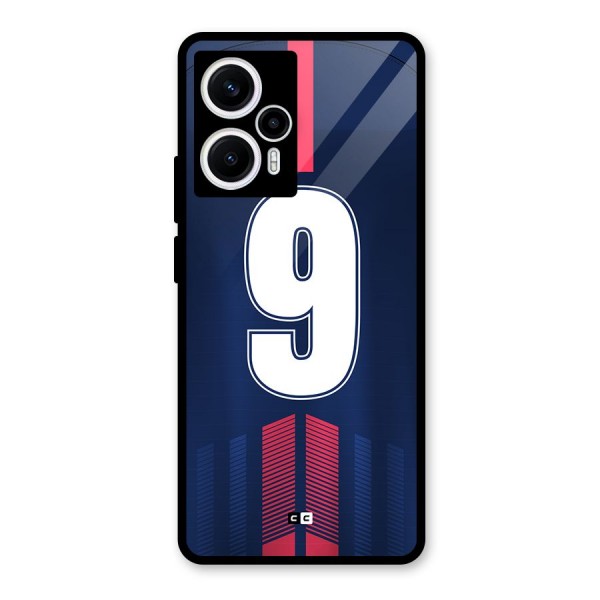 Jersy No 9 Glass Back Case for Poco F5