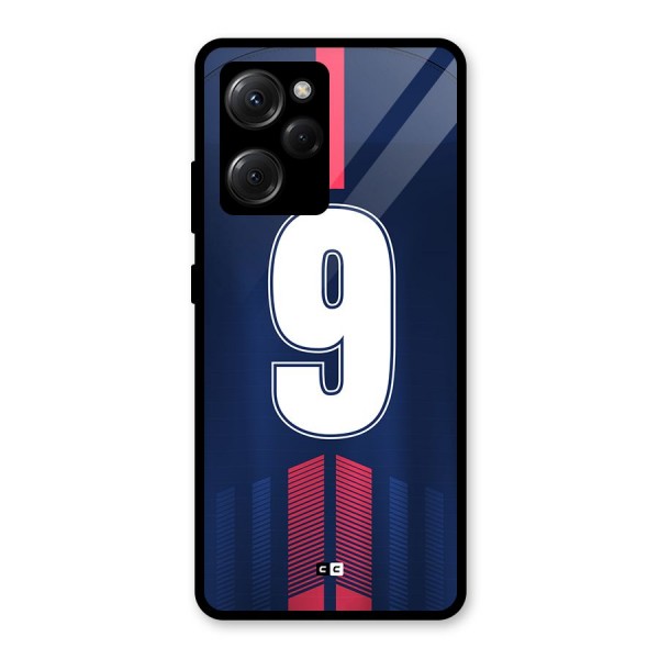 Jersy No 9 Glass Back Case for Poco X5 Pro