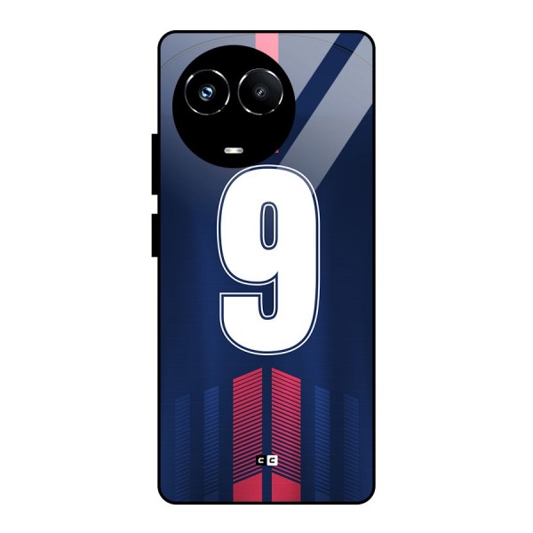 Jersy No 9 Glass Back Case for Realme Narzo 60X