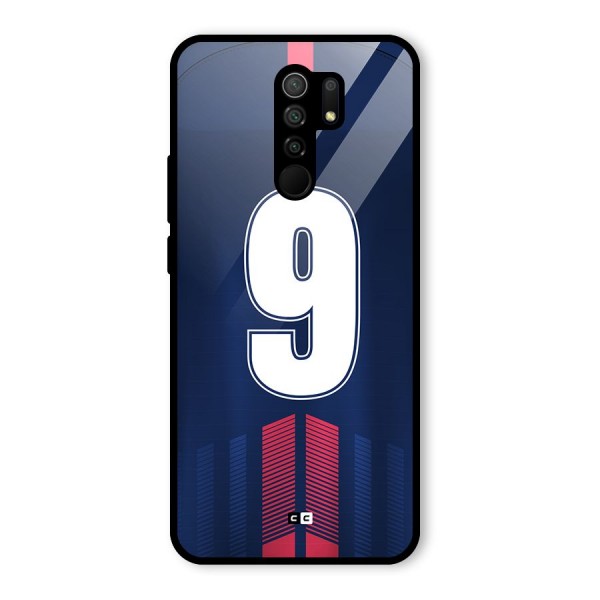 Jersy No 9 Glass Back Case for Redmi 9 Prime