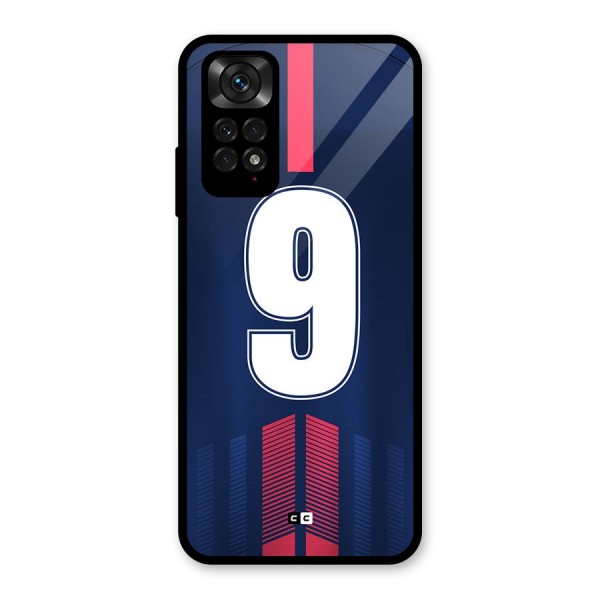 Jersy No 9 Glass Back Case for Redmi Note 11