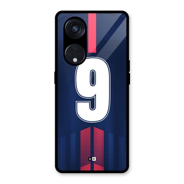 Jersy No 9 Glass Back Case for Reno8 T 5G