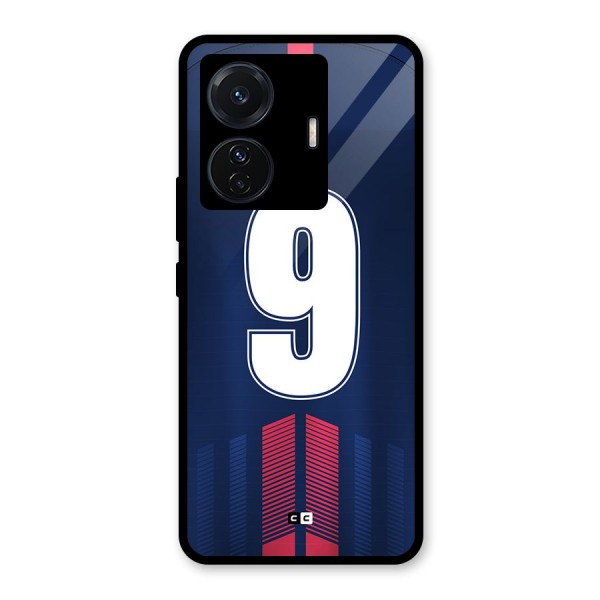 Jersy No 9 Glass Back Case for Vivo T1 Pro