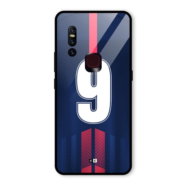 Jersy No 9 Glass Back Case for Vivo V15