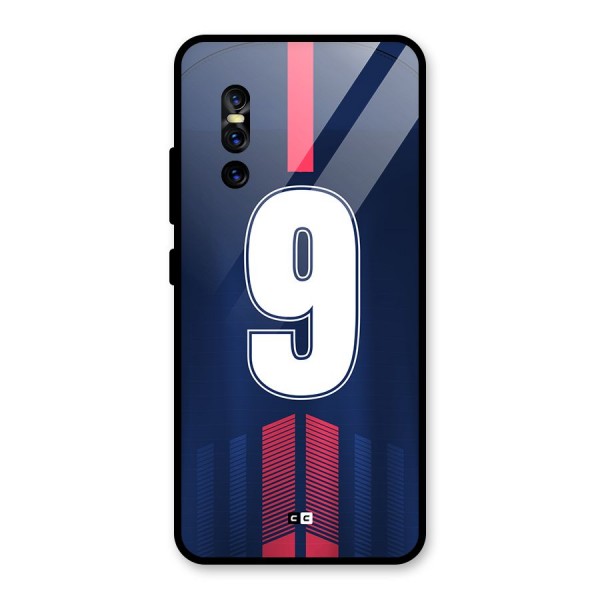 Jersy No 9 Glass Back Case for Vivo V15 Pro