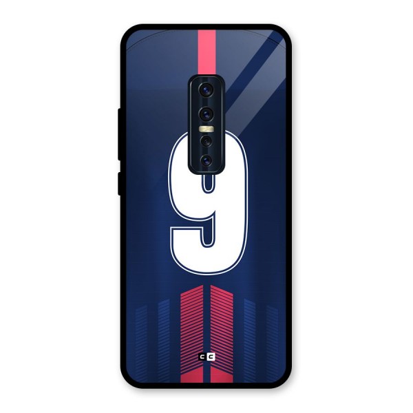 Jersy No 9 Glass Back Case for Vivo V17 Pro