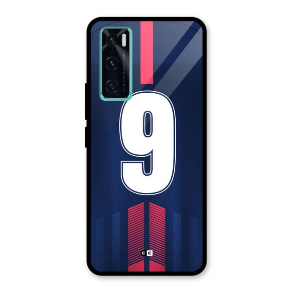 Jersy No 9 Glass Back Case for Vivo V20 SE