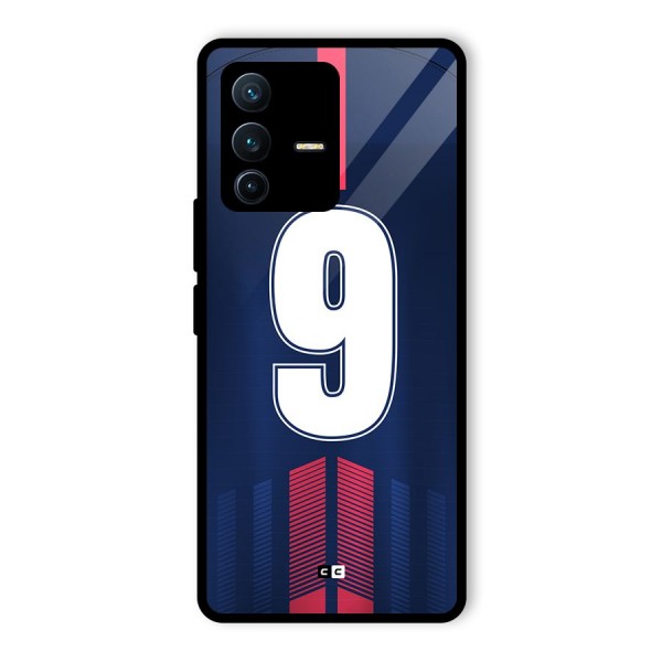 Jersy No 9 Glass Back Case for Vivo V23 Pro