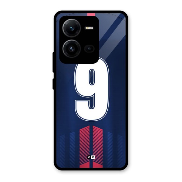 Jersy No 9 Glass Back Case for Vivo V25