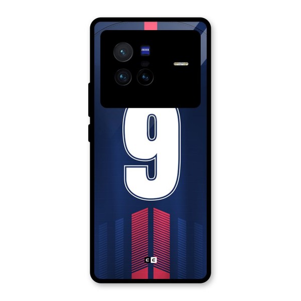 Jersy No 9 Glass Back Case for Vivo X80