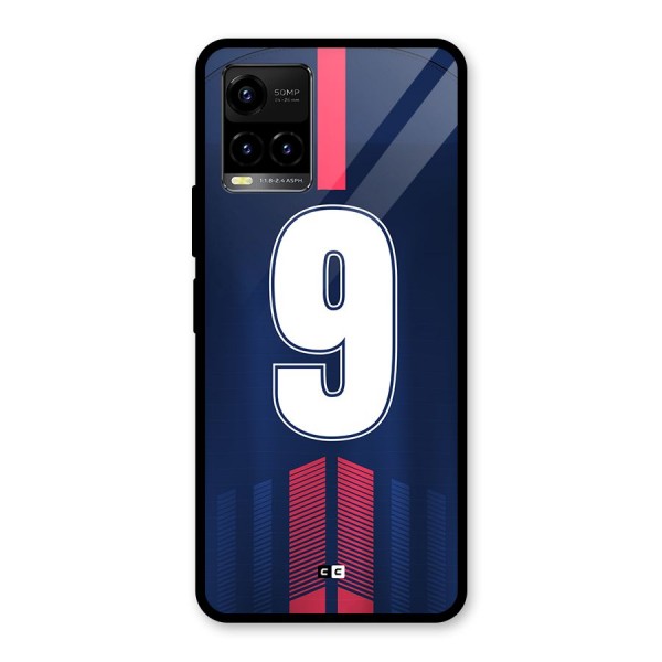 Jersy No 9 Glass Back Case for Vivo Y21A