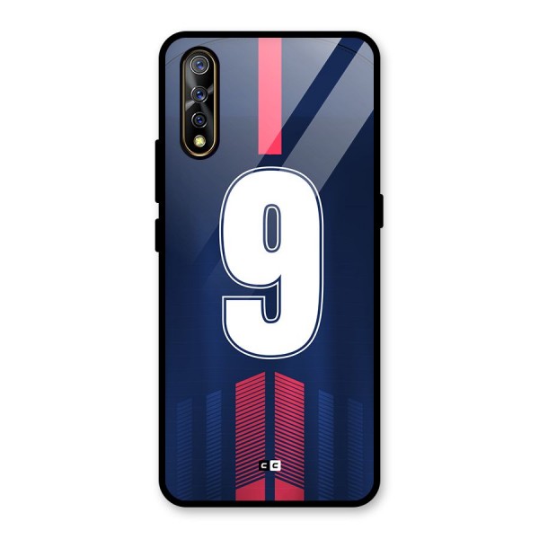 Jersy No 9 Glass Back Case for Vivo Z1x