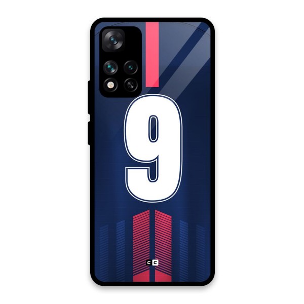 Jersy No 9 Glass Back Case for Xiaomi 11i 5G