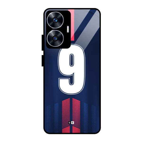 Jersy No 9 Glass Back Case for realme C55