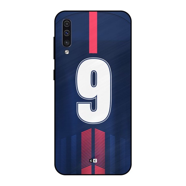 Jersy No 9 Metal Back Case for Galaxy A50