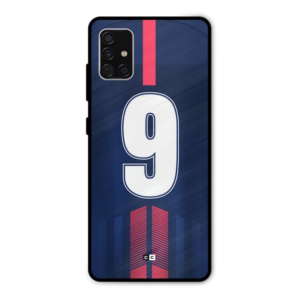 Jersy No 9 Metal Back Case for Galaxy A51