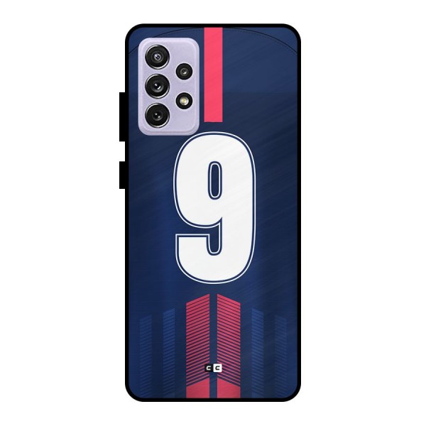 Jersy No 9 Metal Back Case for Galaxy A72