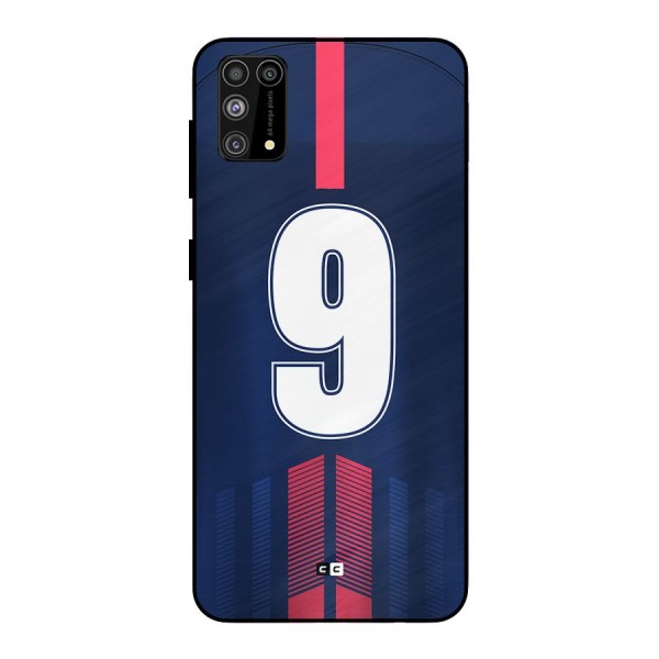 Jersy No 9 Metal Back Case for Galaxy F41