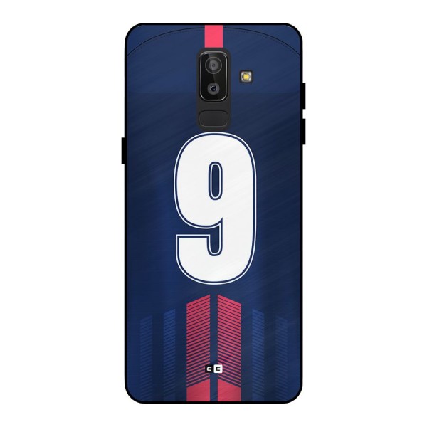 Jersy No 9 Metal Back Case for Galaxy J8