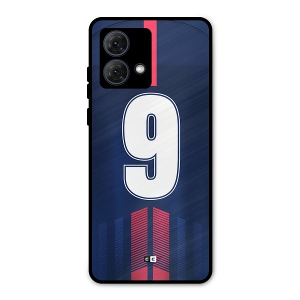 Jersy No 9 Metal Back Case for Moto G84