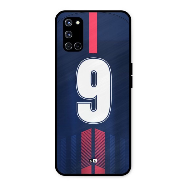 Jersy No 9 Metal Back Case for Oppo A52