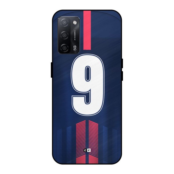 Jersy No 9 Metal Back Case for Oppo A53s 5G