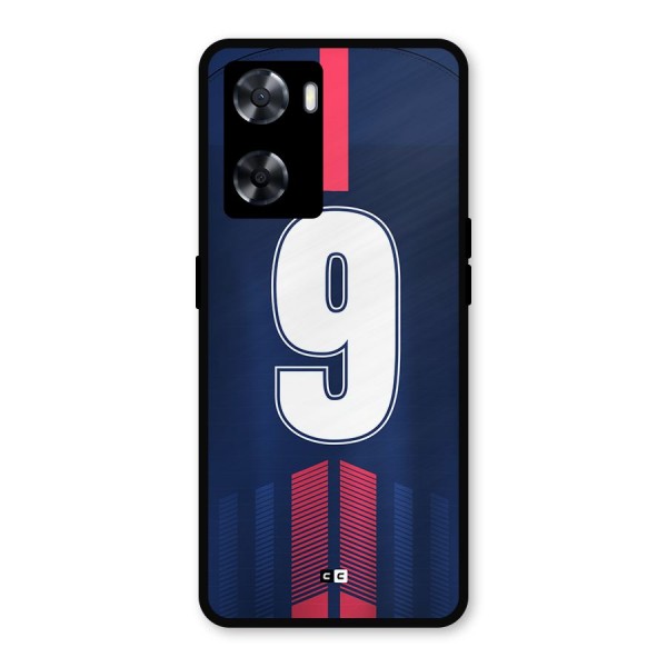 Jersy No 9 Metal Back Case for Oppo A77