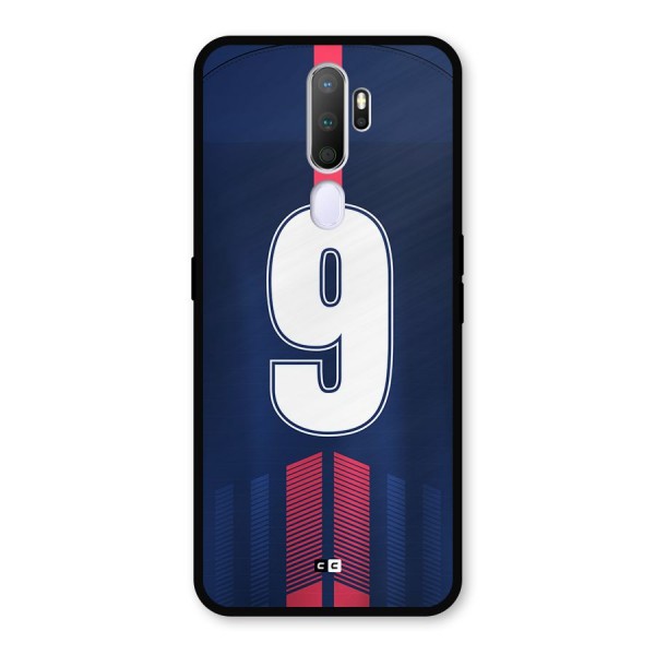 Jersy No 9 Metal Back Case for Oppo A9 (2020)