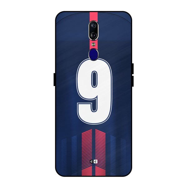 Jersy No 9 Metal Back Case for Oppo F11