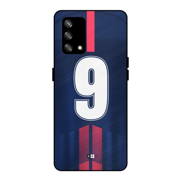 Jersy No 9 Metal Back Case for Oppo F19s