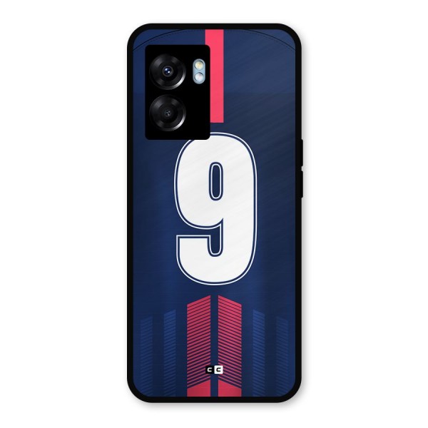 Jersy No 9 Metal Back Case for Oppo K10 (5G)