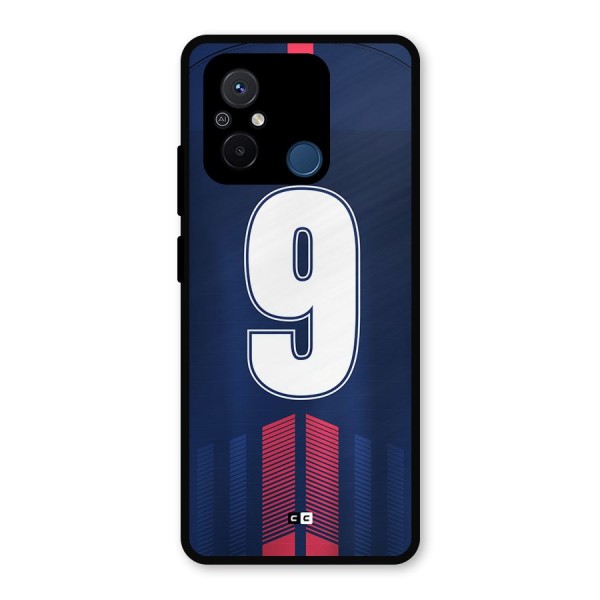 Jersy No 9 Metal Back Case for Poco C55