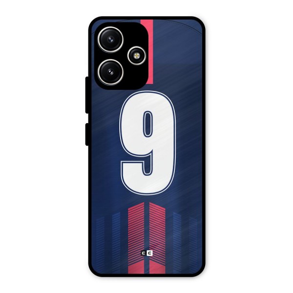 Jersy No 9 Metal Back Case for Poco M6 Pro