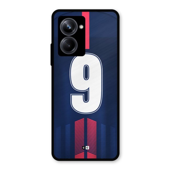 Jersy No 9 Metal Back Case for Realme 10 Pro