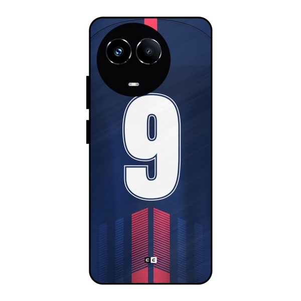 Jersy No 9 Metal Back Case for Realme 11 5G