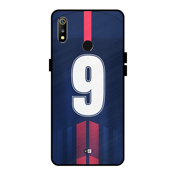 Jersy No 9 Metal Back Case for Realme 3