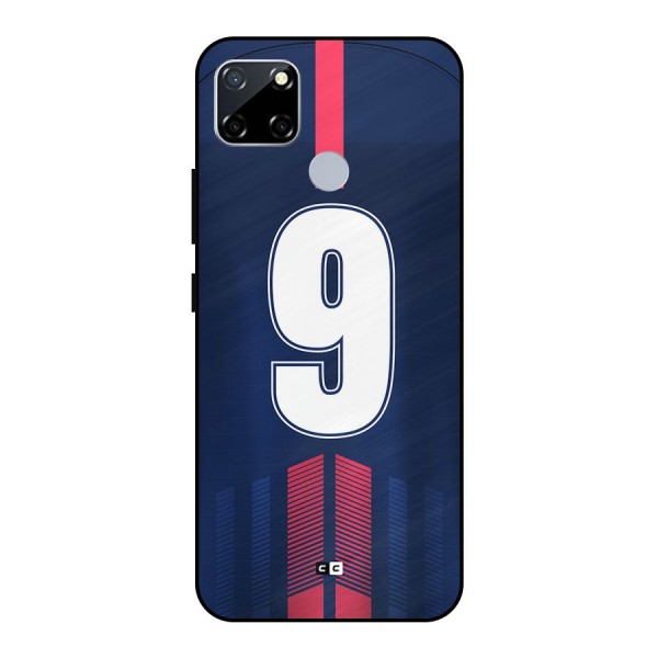 Jersy No 9 Metal Back Case for Realme Narzo 20