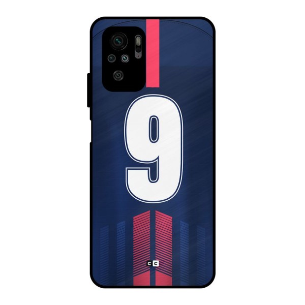 Jersy No 9 Metal Back Case for Redmi Note 10S