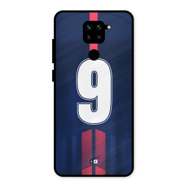 Jersy No 9 Metal Back Case for Redmi Note 9