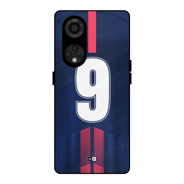 Jersy No 9 Metal Back Case for Reno8 T 5G