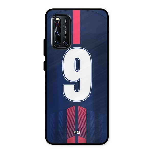 Jersy No 9 Metal Back Case for Vivo V19