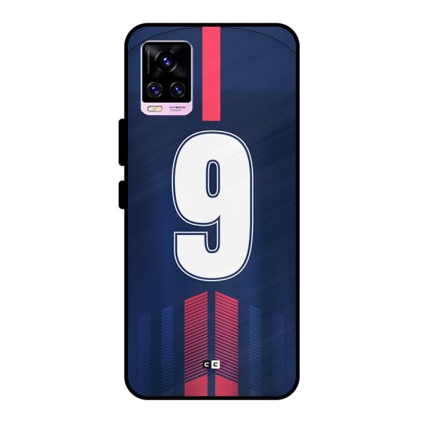 Jersy No 9 Metal Back Case for Vivo V20 Pro